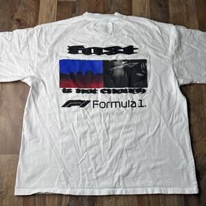Pacsun x Formula 1 T-Shirt Men's 2XL White‎ Short Sleeve Racing Grand Prix 6094